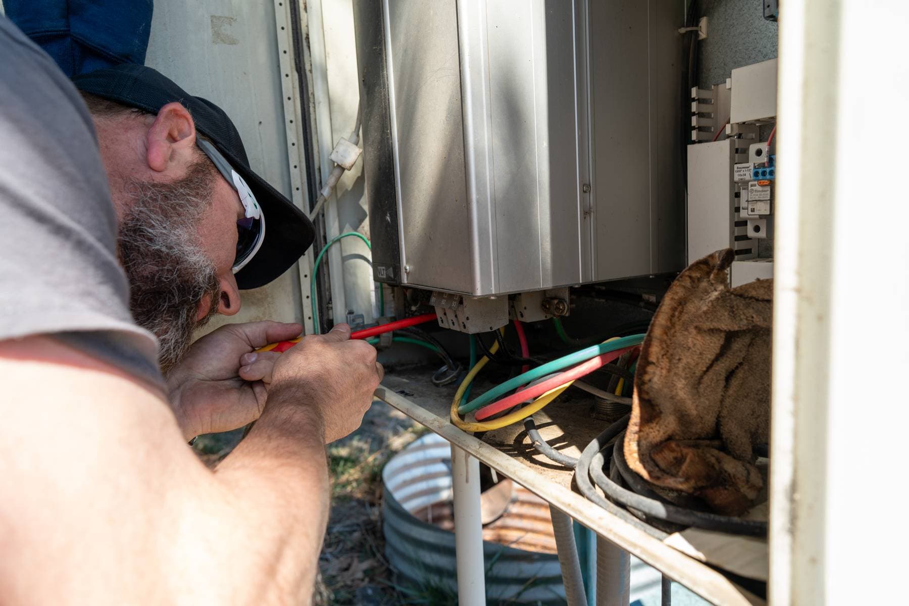 Pump system equipment and pipework.